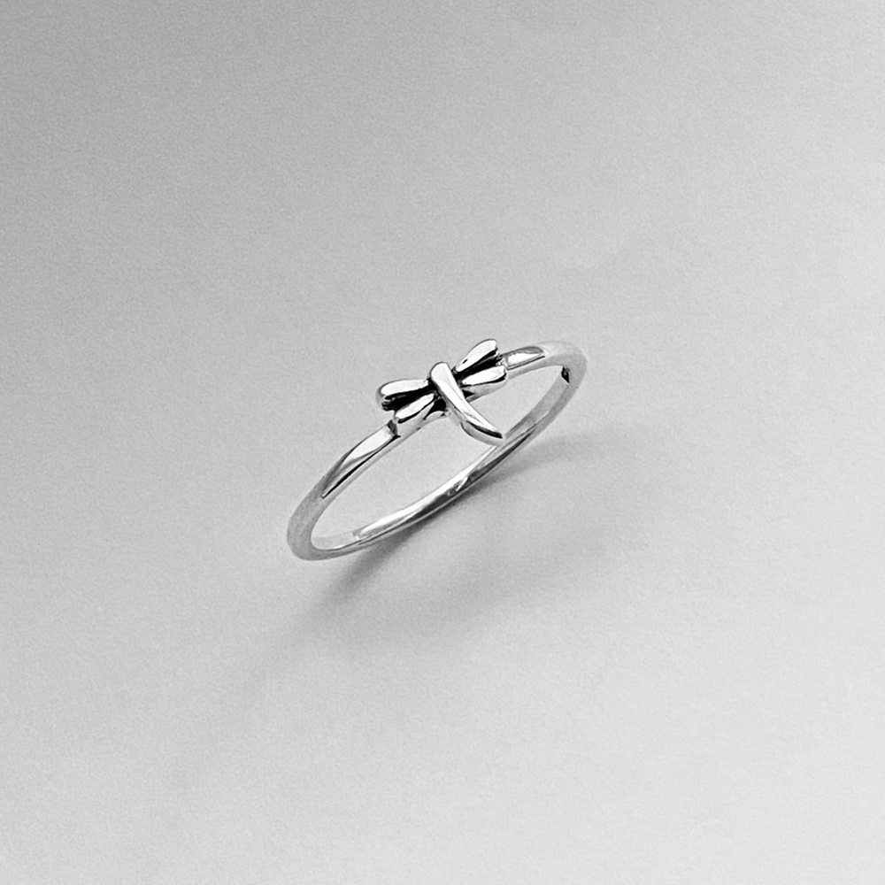 Sterling Silver Tiny Dragonfly Ring, Dainty Ring